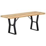 vidaXL Bench 43.3" Solid Mango Wood - WhatYouNeedSales