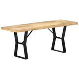 vidaXL Bench 43.3" Solid Mango Wood - WhatYouNeedSales