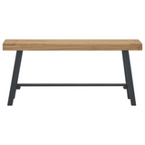 vidaXL Bench 43.3" Solid Wood Teak - WhatYouNeedSales