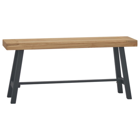 vidaXL Bench 43.3" Solid Wood Teak - WhatYouNeedSales