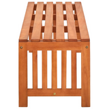 vidaXL Patio Bench 51.2" Solid Eucalyptus Wood - WhatYouNeedSales