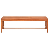 vidaXL Patio Bench 51.2" Solid Eucalyptus Wood - WhatYouNeedSales