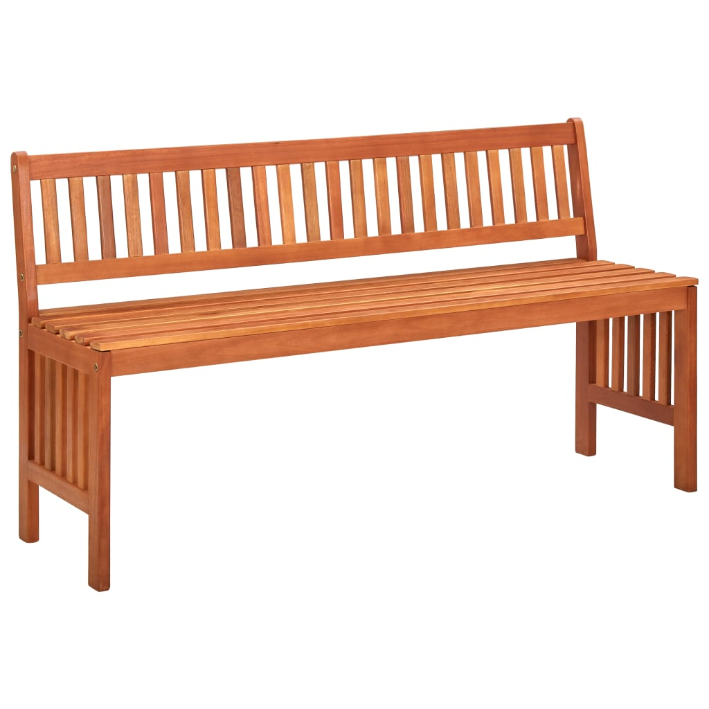 vidaXL Patio Bench 53.9" Solid Eucalyptus Wood - WhatYouNeedSales