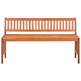 vidaXL Patio Bench 53.9" Solid Eucalyptus Wood - WhatYouNeedSales