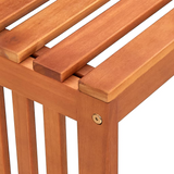 vidaXL Patio Bench 53.9" Solid Eucalyptus Wood - WhatYouNeedSales