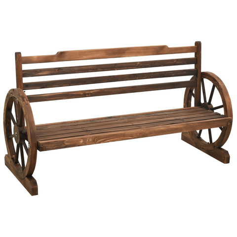 vidaXL Patio Bench 55.9" Solid Wood Fir - WhatYouNeedSales