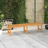 vidaXL Patio Bench 70.9" Solid Teak Wood - WhatYouNeedSales