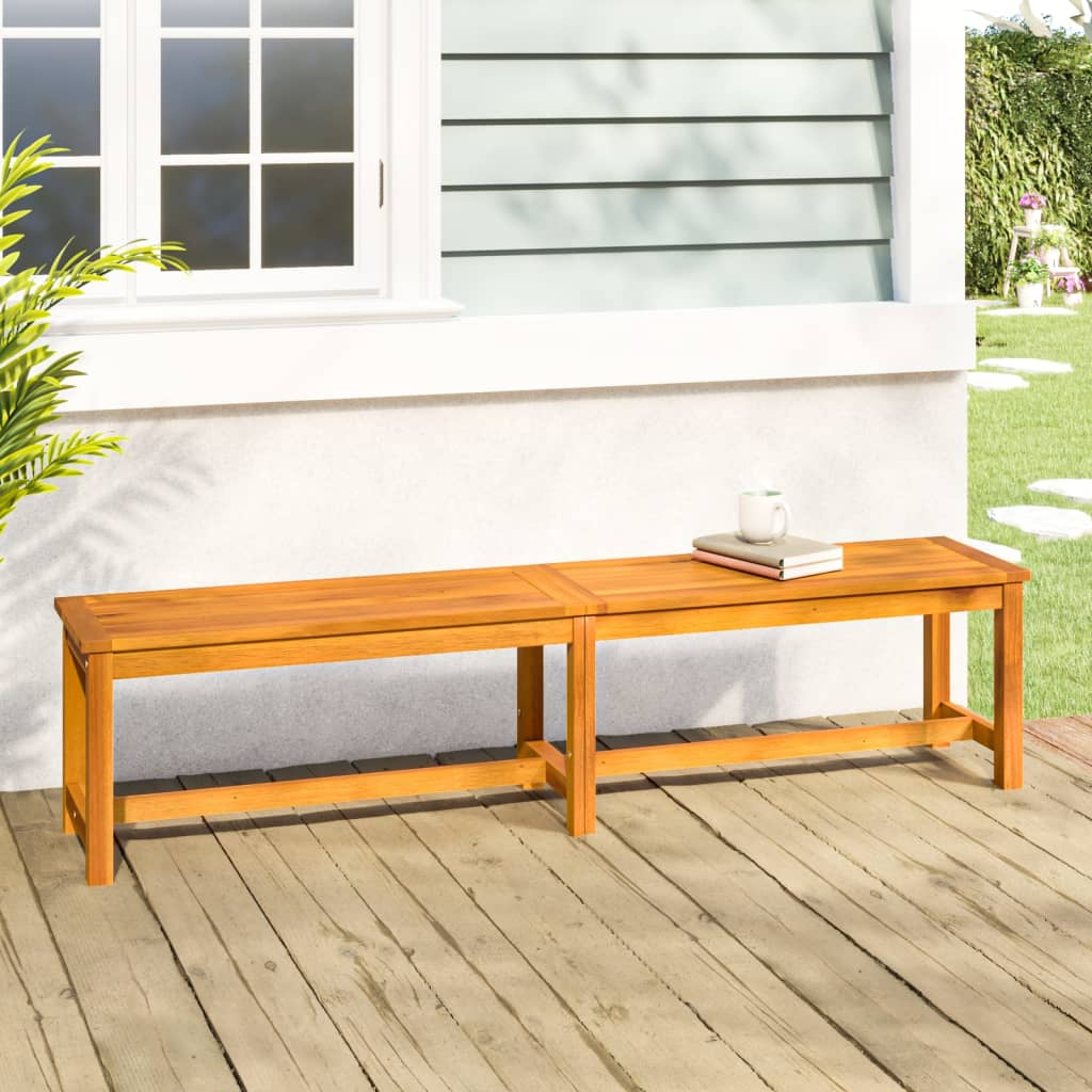 vidaXL Patio Bench 70.9"x13.8"x17.7" Solid Wood Acacia - WhatYouNeedSales