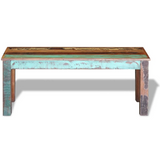 vidaXL Bench Solid Reclaimed Wood 43.3"x13.8"x17.7" - WhatYouNeedSales