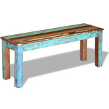 vidaXL Bench Solid Reclaimed Wood 43.3"x13.8"x17.7" - WhatYouNeedSales