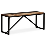 vidaXL Bench Solid Reclaimed Wood 43.3"x13.8"x17.7" - WhatYouNeedSales