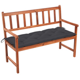 vidaXL Patio Bench with Cushion 47.2" Solid Acacia Wood - WhatYouNeedSales