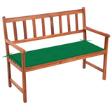 vidaXL Patio Bench with Cushion 47.2" Solid Acacia Wood - WhatYouNeedSales