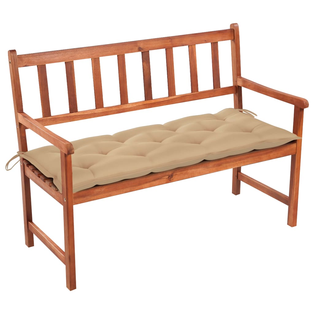 vidaXL Patio Bench with Cushion 47.2'' Solid Acacia Wood - WhatYouNeedSales