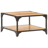 vidaXL Coffee Table 23.6"x23.6"x13.8" Solid Mango Wood - WhatYouNeedSales