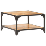 vidaXL Coffee Table 23.6"x23.6"x13.8" Solid Mango Wood - WhatYouNeedSales