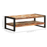 vidaXL Coffee Table 47.2"x23.6"x15.7" Solid Reclaimed Wood - WhatYouNeedSales