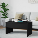 vidaXL Coffee Table Black 31.5"x19.9"x16.3" Engineered Wood - WhatYouNeedSales