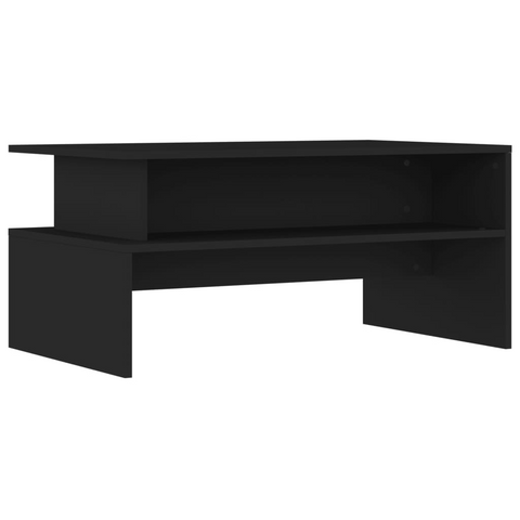 vidaXL Coffee Table Black 35.4"x21.7"x16.7" Engineered Wood - WhatYouNeedSales