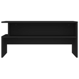 vidaXL Coffee Table Black 35.4"x21.7"x16.7" Engineered Wood - WhatYouNeedSales