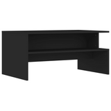 vidaXL Coffee Table Black 35.4"x21.7"x16.7" Engineered Wood - WhatYouNeedSales