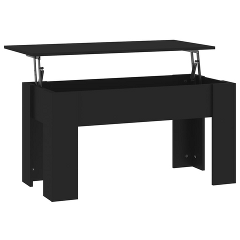 vidaXL Coffee Table Black 39.8"x19.3"x20.5" Engineered Wood - WhatYouNeedSales