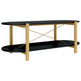 vidaXL Coffee Table Black 43.3"x18.9"x15.7" Engineered Wood - WhatYouNeedSales