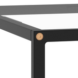 vidaXL Coffee Table Black with Tempered Glass 31.5"x31.5"x13.8" - WhatYouNeedSales