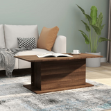 vidaXL Coffee Table Brown Oak 40.2"x21.9"x15.7" Engineered Wood - WhatYouNeedSales