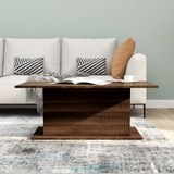 vidaXL Coffee Table Brown Oak 40.2"x21.9"x15.7" Engineered Wood - WhatYouNeedSales