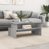 vidaXL Coffee Table Gray Sonoma 35.4"x21.7"x16.7" Engineered Wood - WhatYouNeedSales