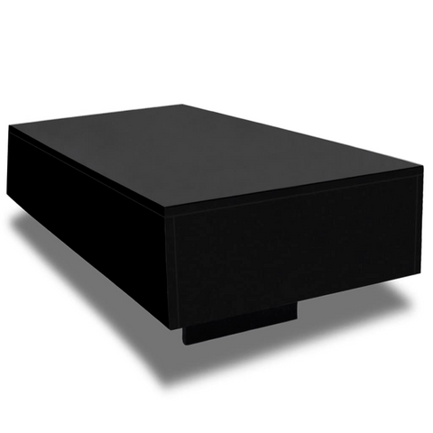 vidaXL Coffee Table High Gloss Black - WhatYouNeedSales