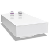 vidaXL Coffee Table High Gloss White - WhatYouNeedSales