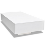 vidaXL Coffee Table High Gloss White - WhatYouNeedSales