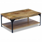 vidaXL Coffee Table Mango Wood 39.4"x23.6"x15" - WhatYouNeedSales