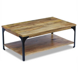 vidaXL Coffee Table Mango Wood 39.4"x23.6"x15" - WhatYouNeedSales