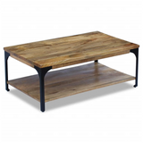 vidaXL Coffee Table Mango Wood 39.4"x23.6"x15" - WhatYouNeedSales