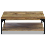 vidaXL Coffee Table Mango Wood 39.4"x23.6"x15" - WhatYouNeedSales