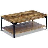 vidaXL Coffee Table Mango Wood 39.4"x23.6"x15" - WhatYouNeedSales