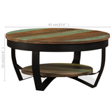 vidaXL Coffee Table Solid Reclaimed Wood 25.6"x12.6" - WhatYouNeedSales