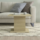 vidaXL Coffee Table Sonoma Oak 21.9"x21.9"x15.7" Engineered Wood - WhatYouNeedSales