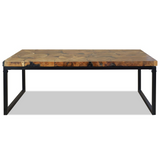 vidaXL Coffee Table Teak Resin 43.3"x23.6"x15.7" - WhatYouNeedSales