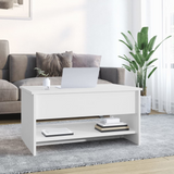 vidaXL Coffee Table White 31.5"x19.7"x15.7" Engineered Wood - WhatYouNeedSales