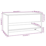 vidaXL Coffee Table White 31.5"x19.7"x15.7" Engineered Wood - WhatYouNeedSales