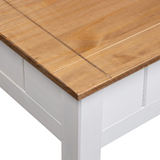 vidaXL Coffee Table White - Solid Pine Wood, Panama Range - 39.4"x23.6"x17.7" - WhatYouNeedSales