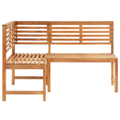 vidaXL Patio Corner Bench 55.1" Solid Acacia Wood - WhatYouNeedSales