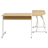 vidaXL Oak L-Shaped Corner Desk Universal Workstation - PinnacleWorkspace - WhatYouNeedSales