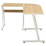 vidaXL Oak L-Shaped Corner Desk Universal Workstation - PinnacleWorkspace - WhatYouNeedSales