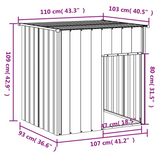 vidaXL Dog House with Roof Anthracite