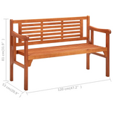 vidaXL Foldable Patio Bench 47.2" Solid Eucalyptus Wood - WhatYouNeedSales